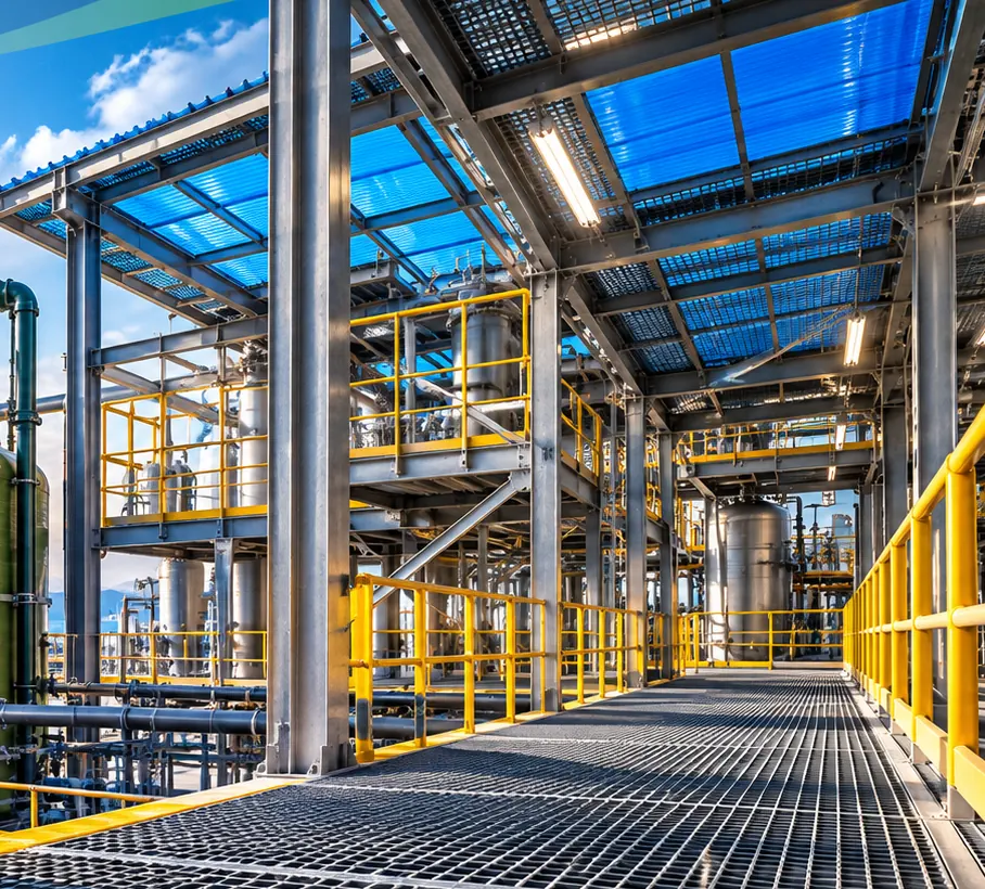 Representative corrosion-resistant exhaust equipment application