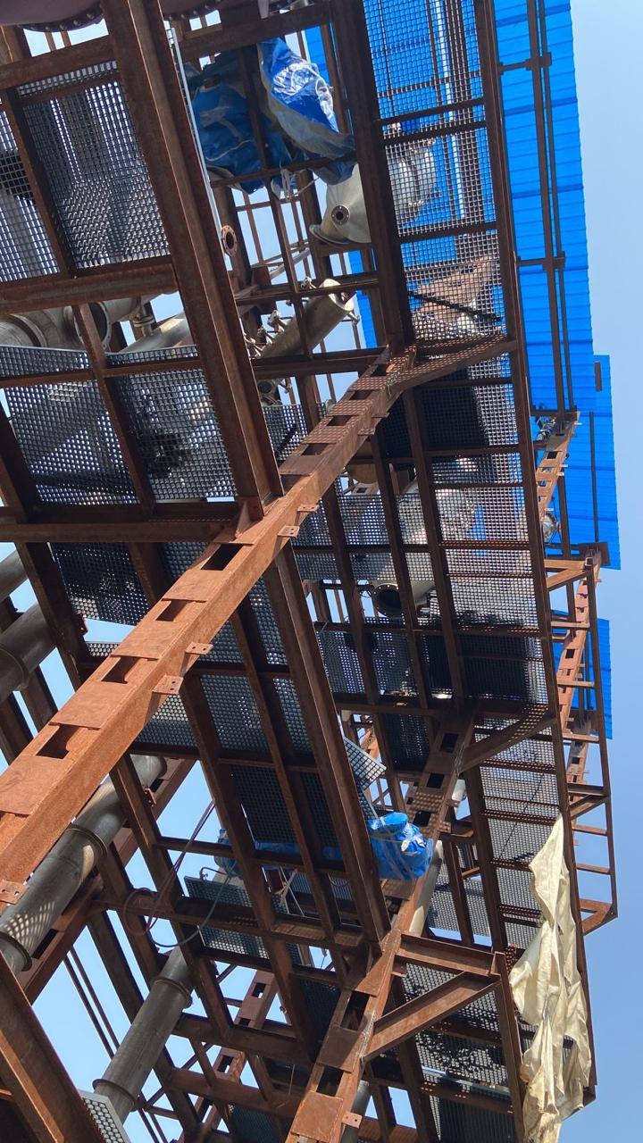 FRP grating installation