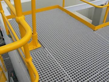 FRP grating platform